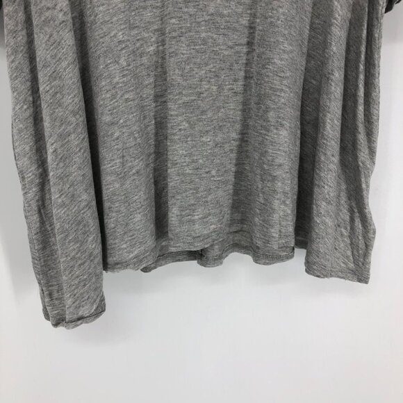 Urban Outfitters Cooperative Light  Gray Flowy Mockneck Short sleeve T-shirt S - Picture 5 of 13